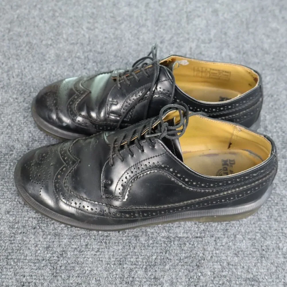 Vintage Dr Martens 3989 Shoes Mens 9 UK 8 Black Brogue Wingtip Made In England
